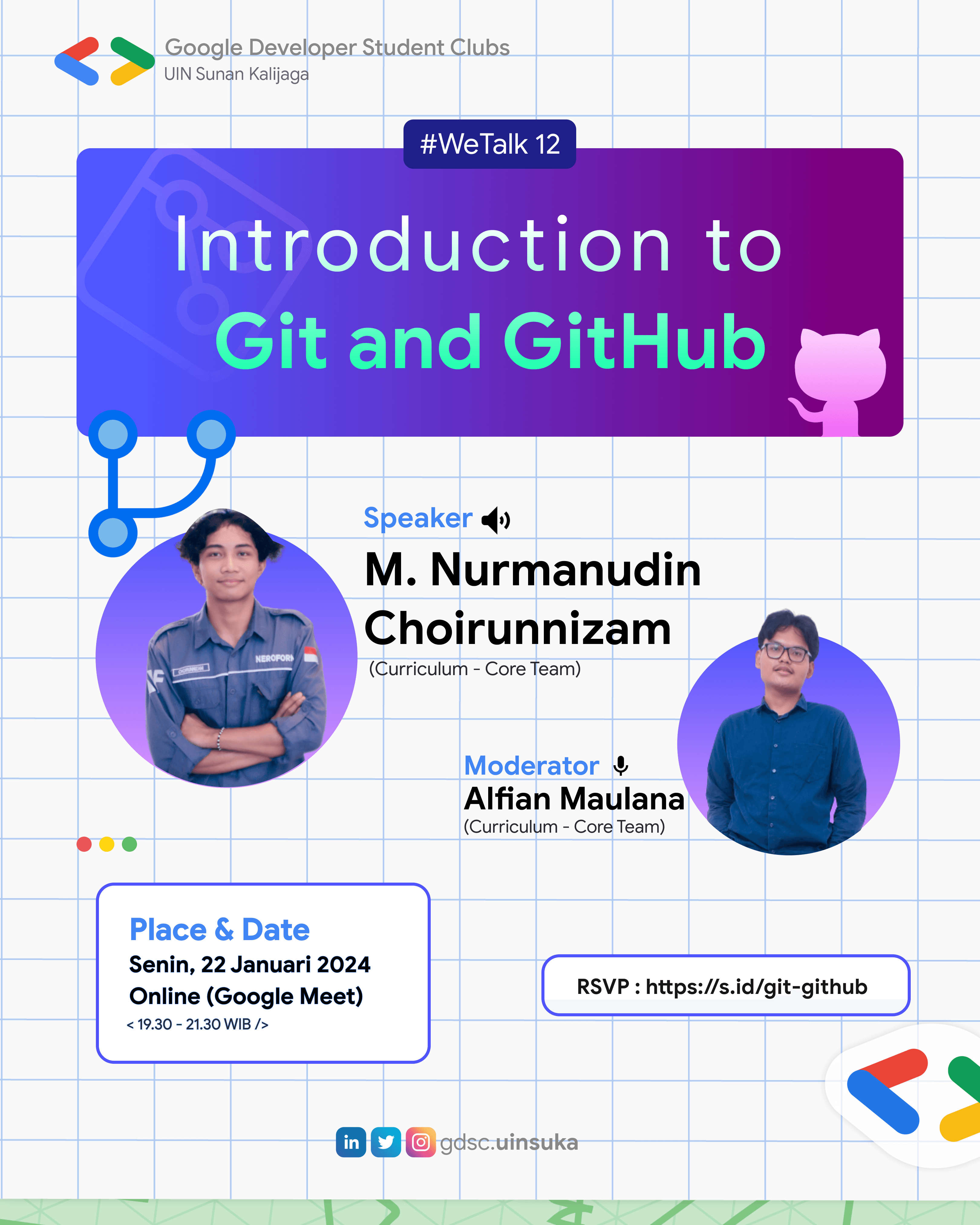 Poster WeTalk GDSC UIN Sunan Kalijaga