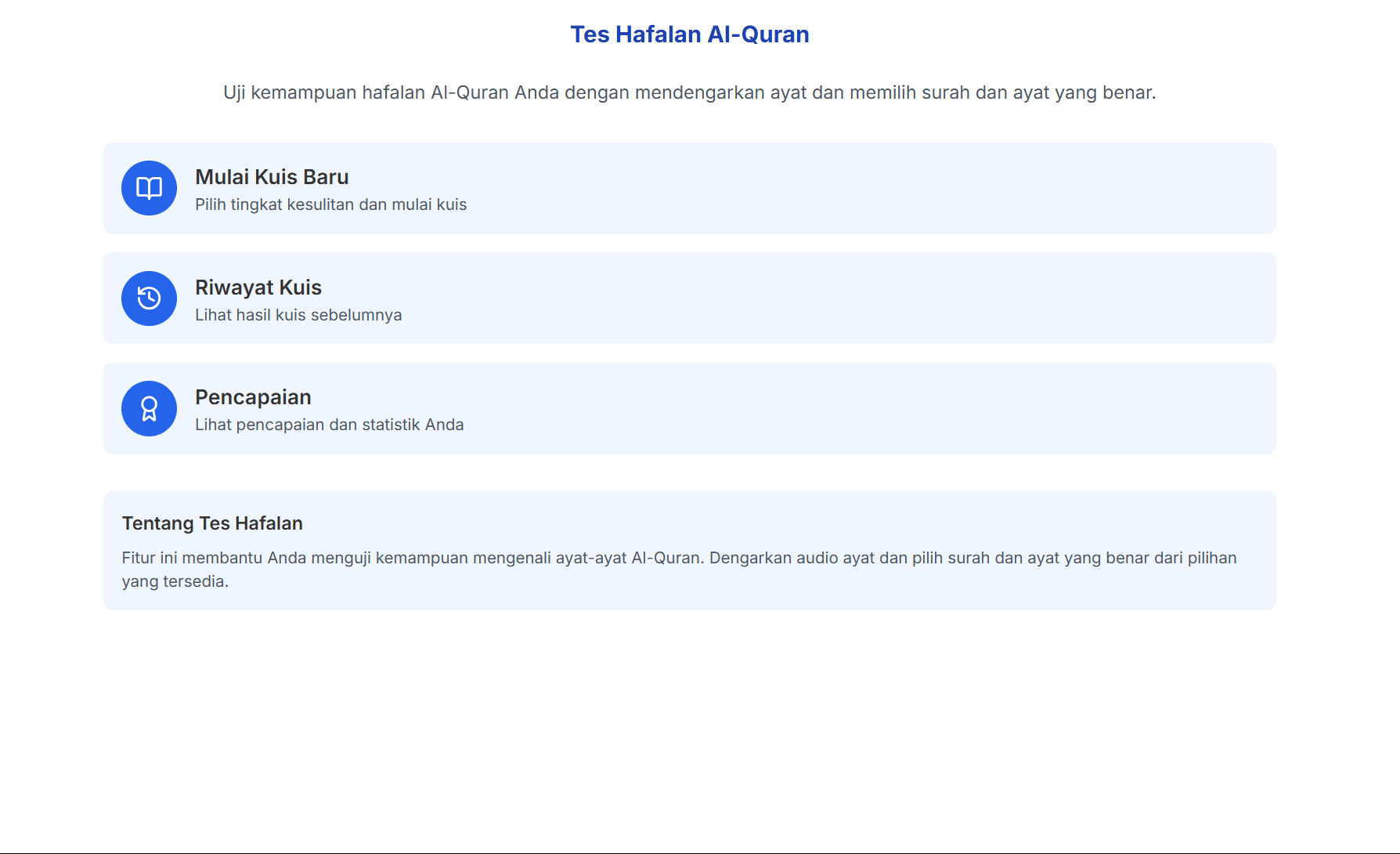 Quiz Guess Ayah in Al-Qur'an